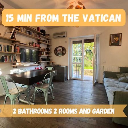 15 Min From The Vatican Wi-Fi And Garden Bagian luar foto