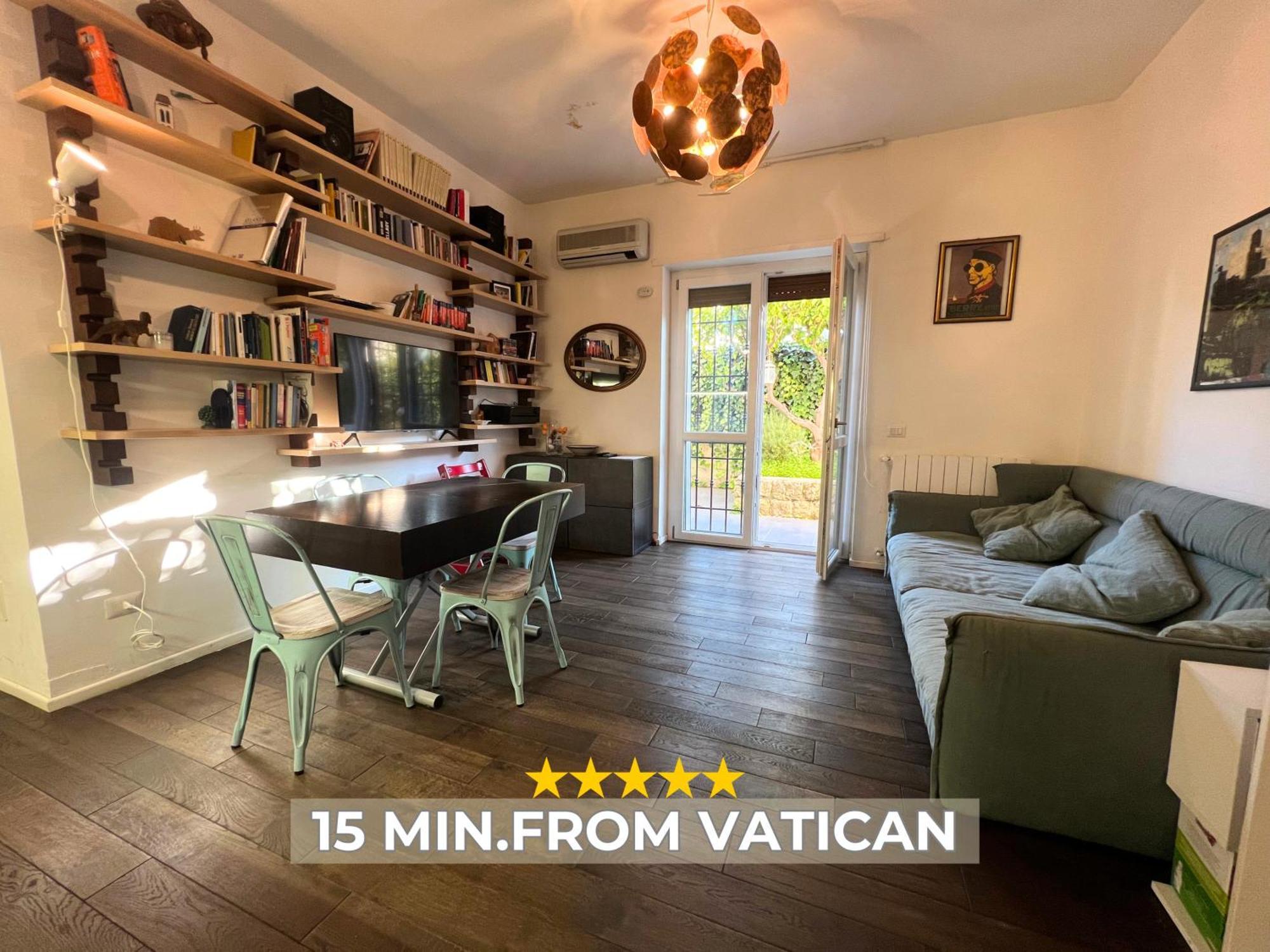 15 Min From The Vatican Wi-Fi And Garden Bagian luar foto