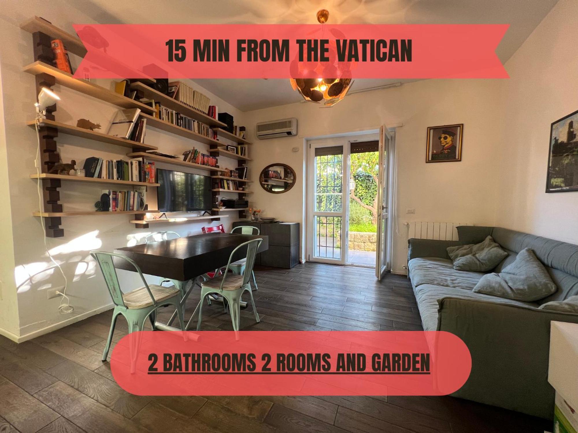 15 Min From The Vatican Wi-Fi And Garden Bagian luar foto